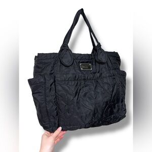 Marc Jacobs Black Nylon Quilted Tote Bag